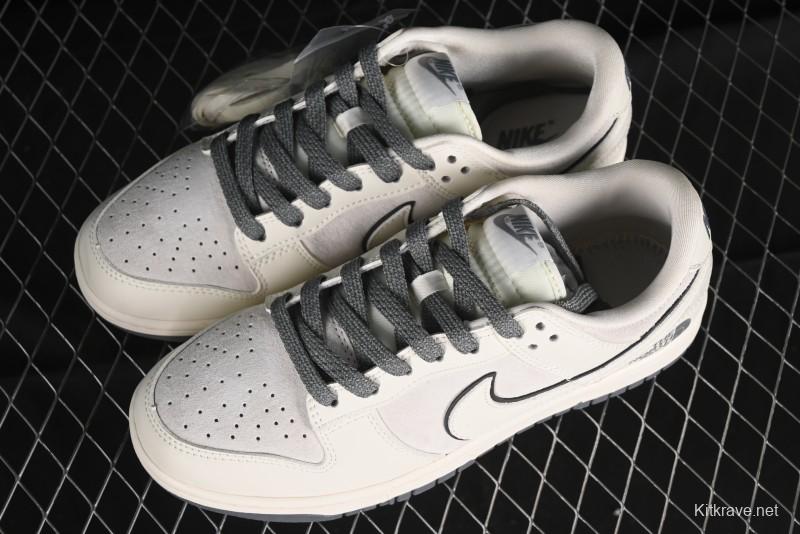 Nike SB Dunk Low The North Face Collaboration - Cement Grey Pig Anniversary High-End Custom Low-Top Casual Skate Shoes - XX2025-326