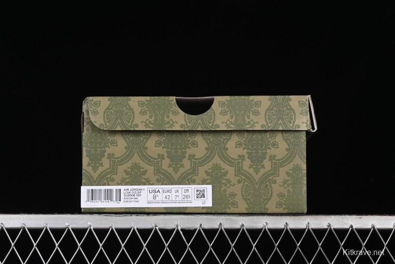 Nike Travis Scott x Fragment Design x Air Jordan 1 Low OG SP AJ1 Retro Sneakers - SJ2068-107