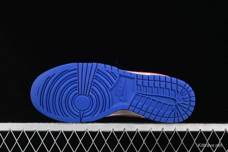 Nike SB Dunk Low Championship Collaboration - Off-White Red Swoosh Anniversary Custom Low-Top Casual Skate Shoes - KK1688-021