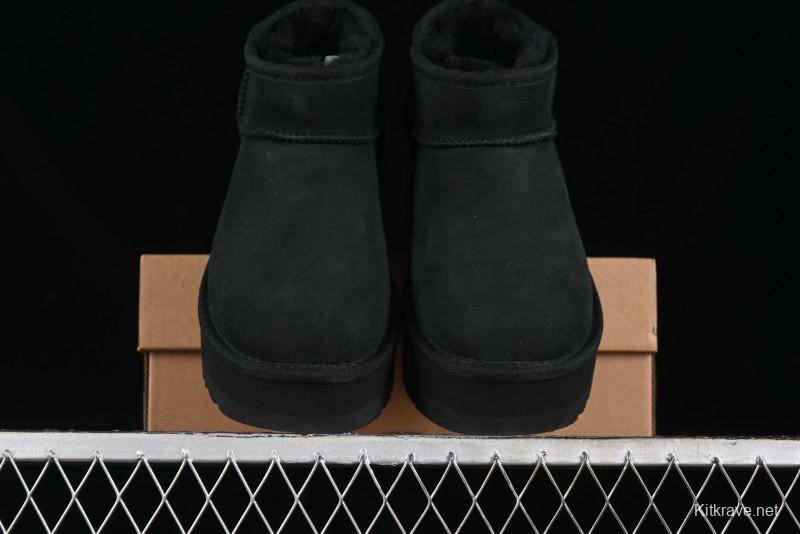 UGG Classic Ultra Mini Platform 3CM Wool Blend Mini Short Boots - 1135092