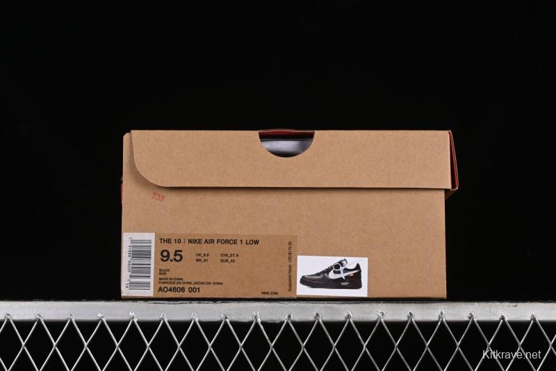 Nike Off White x Air Force 1 Low OW Transparent Black - AO4606-001