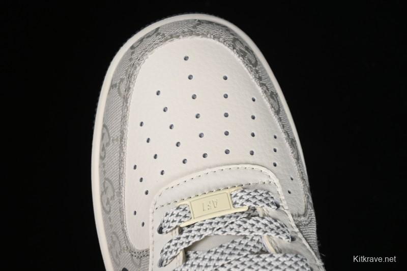 Nike Air Force 1 '07 Low Gucci Collaboration - Ash Grey Low-Top Casual Sneakers BB9577-102