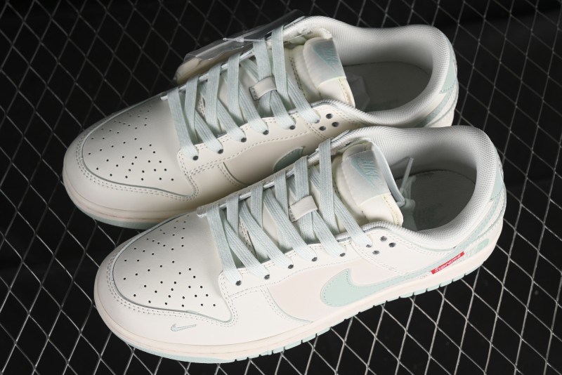 Nike SB Dunk Low The North Face Supreme Collaboration - Bamboo Green Anniversary Custom Low-Top Casual Skate Shoes - XX2025-658