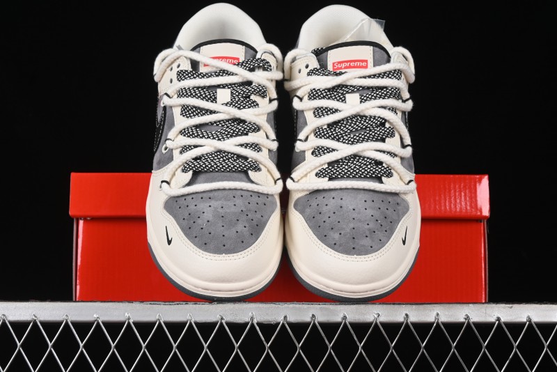 Nike SB Dunk Low Stussy Anniversary Edition Customized Low-Top Casual Sneakers - SJ2068-287