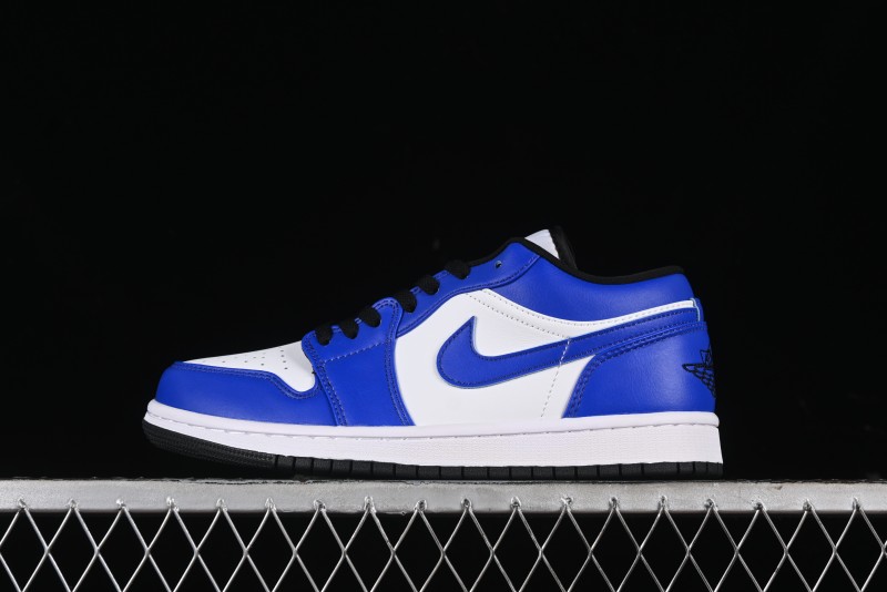 Nike Air Jordan 1 Low Retro Basketball Shoes White Blue - 553558-124