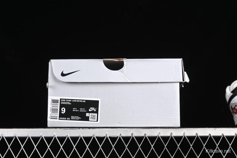 Nike SB Dunk Low Casual Skate Shoes - Anniversary Custom Edition in White/Grey/Black - LW1818-103