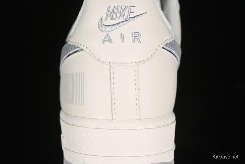 Nike Air Force 1 '07 Low QR Code Light Grey Starry Casual Sneakers - CU1836-963