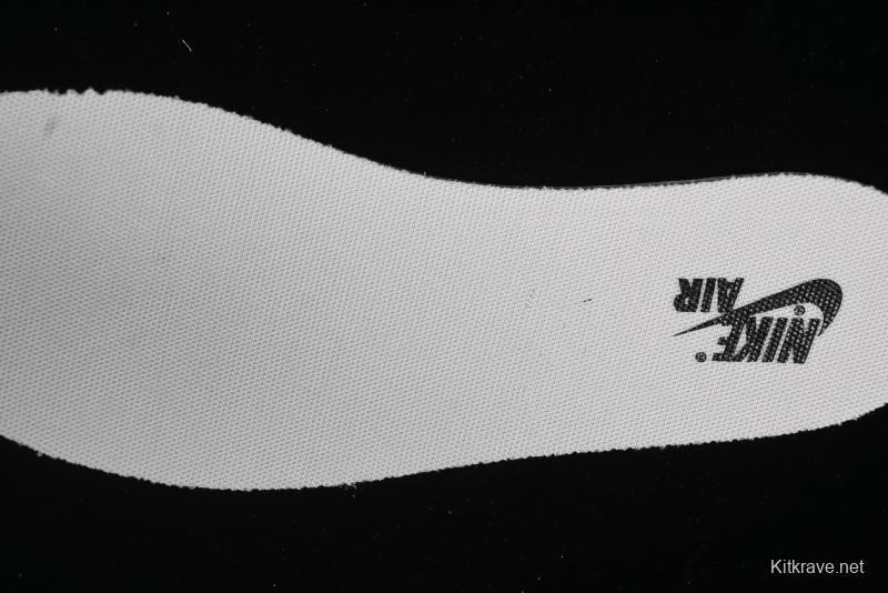 Nike Travis Scott x Fragment Design x Air Jordan 1 Low OG SP AJ1 Gucci Collaboration - Black Grey Pattern Low Top Casual Sneakers - XY2688-117