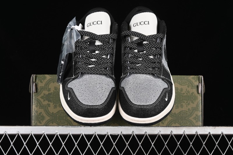 Nike Air Jordan 1 Low Retro Basketball Shoes Custom Starry Sky Design - SJ9950-012