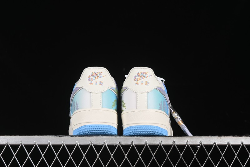 Nike Air Force 1 '07 Low Casual Sneakers "Crystal Dragon Palace" - DB3301-303