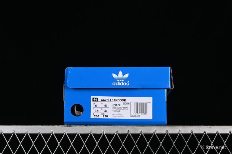 Adidas Originals Gazelle Indoor Retro Casual Anti-Slip Wear-Resistant Low-Top Sneakers - JP5671