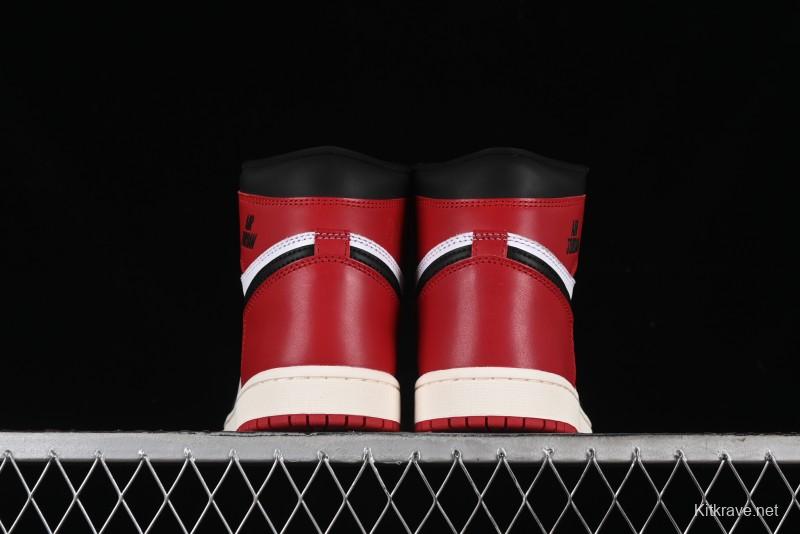 Nike Air Jordan 1 High OG Retro Basketball Shoes with Black Toe Design - DZ5485-106