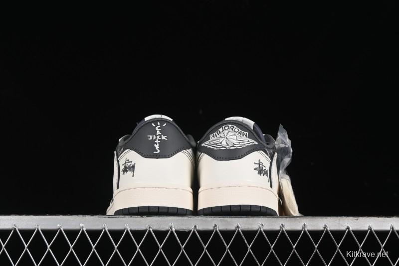 Nike Air Jordan 1 Low OG SP Travis Scott x Fragment Design Collaboration Sneakers - SJ2068-123