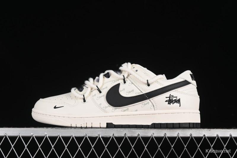 Nike SB Dunk Low Stussy Anniversary Custom Low-Top Casual Skate Shoes - SJ2068-297