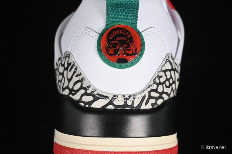 Nike Jordan Spizike Low AJ Retro Sneakers with Elephant Print and Multi-Element Design - 315371-125