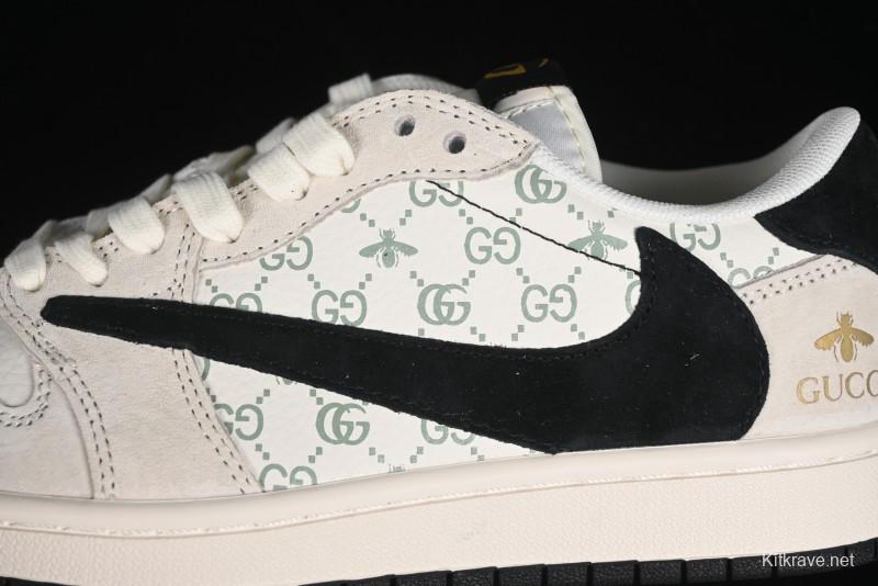 Nike Travis Scott x Fragment Design x Air Jordan 1 Low OG SP AJ1 Retro Sneakers - SJ2068-106