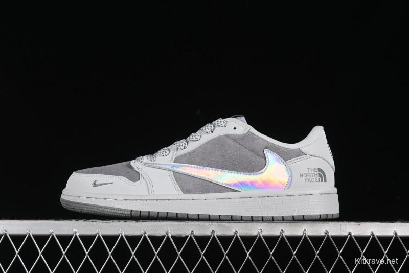 Nike Travis Scott x Fragment Design x Air Jordan 1 Low OG SP AJ1 Low Top Casual Sneakers - AG3702-803