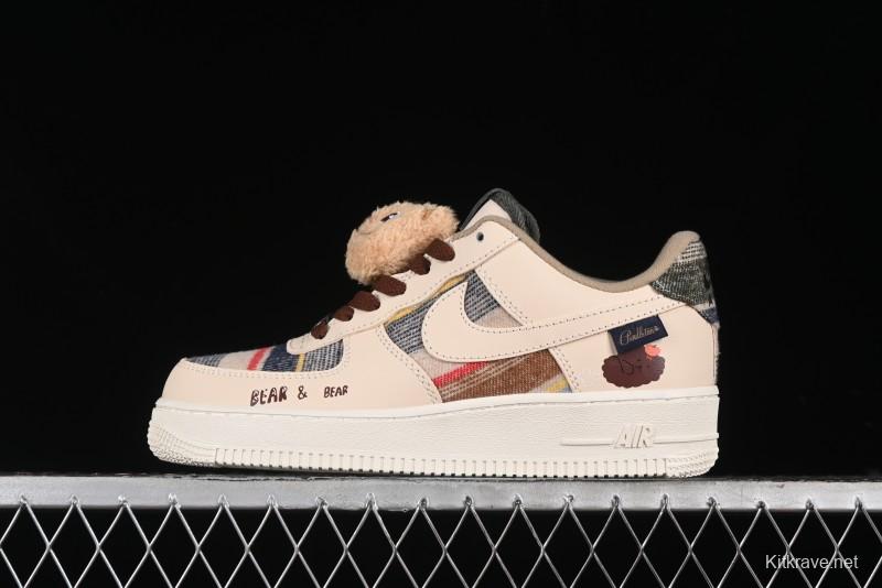 Nike Air Force 1 '07 Low Farting Bear Casual Sneakers - CW2289-230