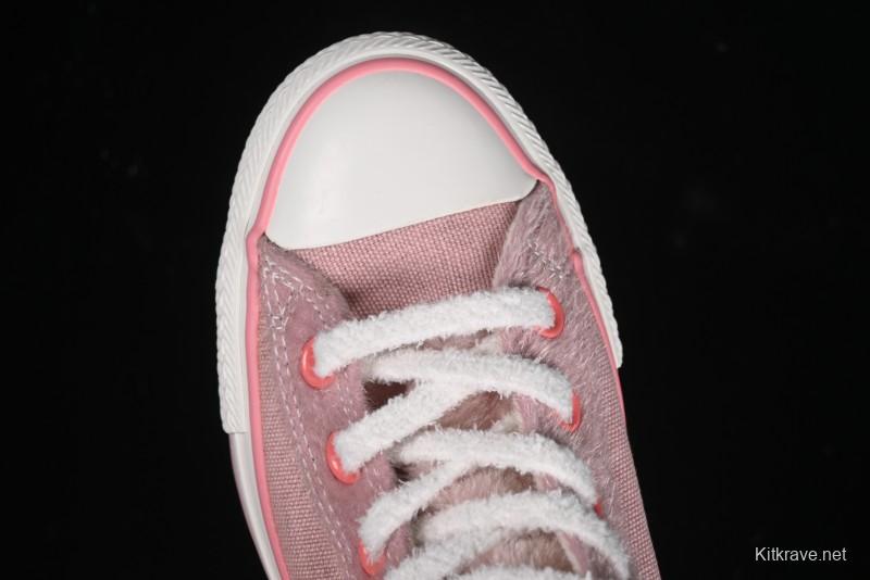 Converse Zoo Happy Pets Series High-Top Casual Sneakers with Plush Lining for Autumn Winter - A12769C