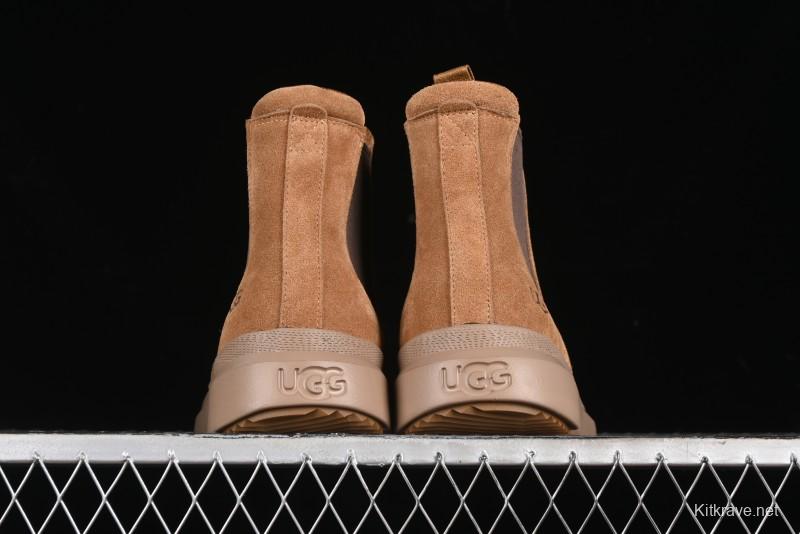 UGG Burleigh Chelsea Winter Snow Boots for Men with Lightweight Anti-Slip Sole and Genuine Wool Leather - 1152050