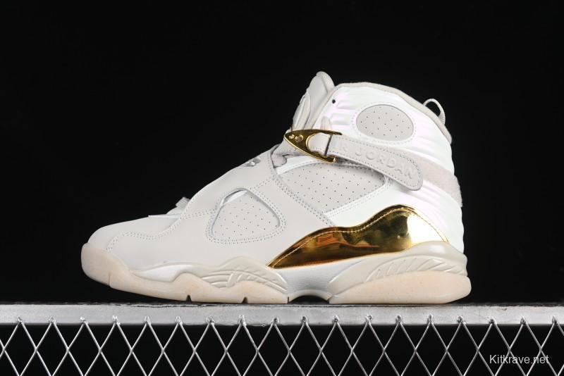 Nike Air Jordan 8 Retro "Champagne" Basketball Shoes Inspired by O'Brien Trophy - 832821-030