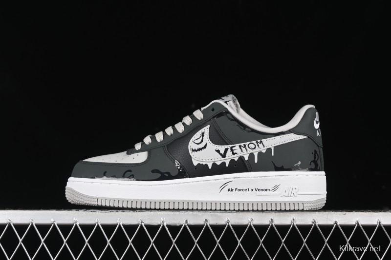 Nike Air Force 1 '07 Low "Venom Ⅱ" Marvel Series Casual Sneakers - CW6718-777