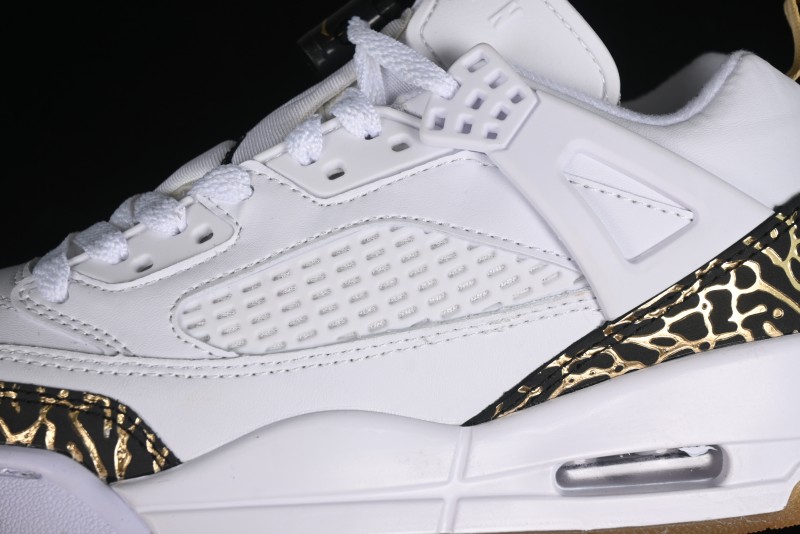 Nike Jordan Spizike Low Casual Shoes with Cracked Leather Design - HJ9019-100
