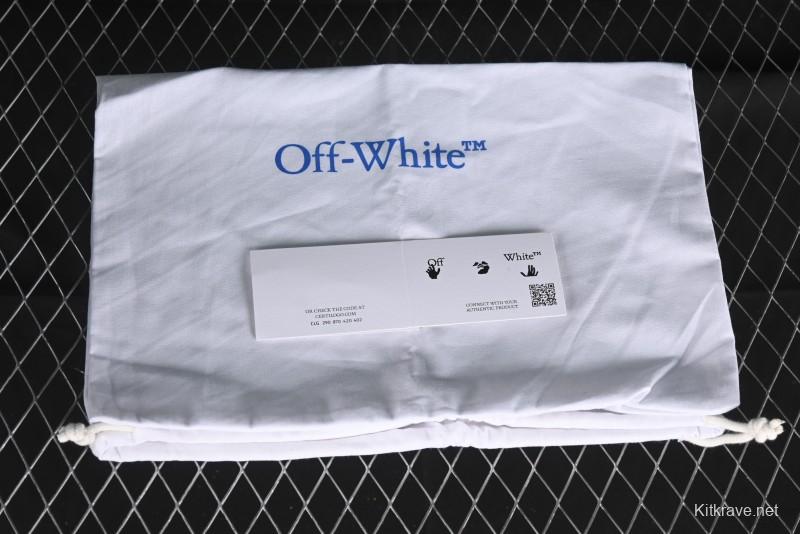 Off-White Out Of Office Low-Top Fashion Sneakers in White Black - AJD4