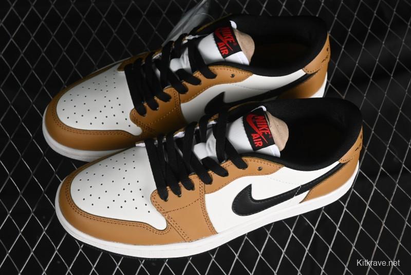 Nike Air Jordan 1 Low OG AJ1 Black Brown Low-Top Lifestyle Basketball Shoes - CZ0790-107