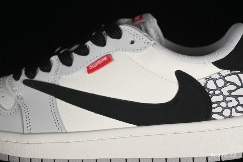 Nike Travis Scott x Fragment Design x Air Jordan 1 Low OG SP AJ1 Supreme Collaboration - JH6089-003
