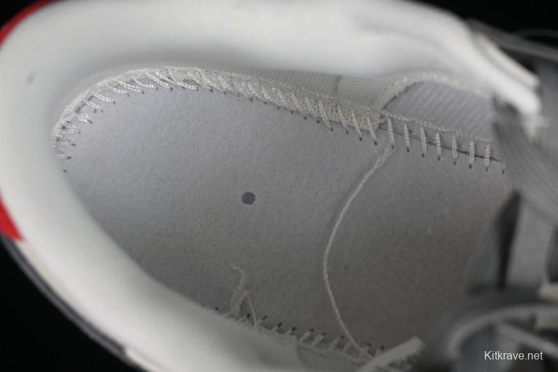 Nike SB Dunk Low Stussy Collaboration - Grey Pigskin Red Tail Anniversary High-End Custom Low-Top Casual Skate Shoes - XY2025-015