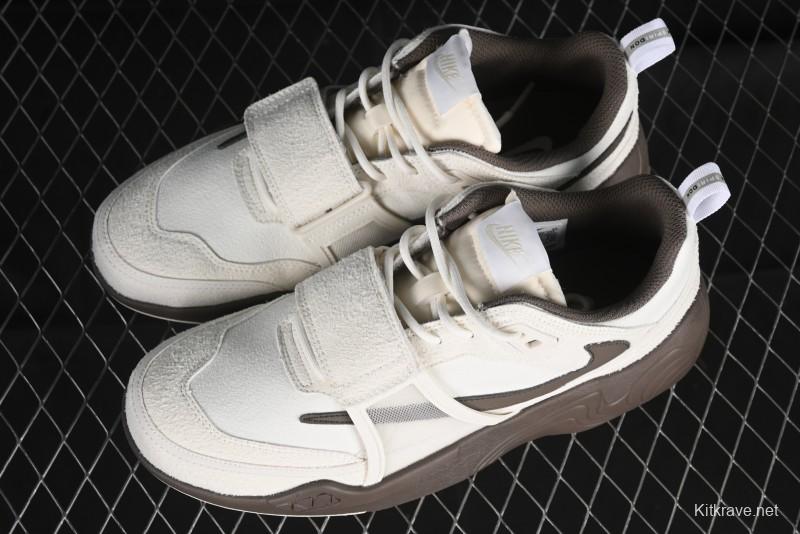 Nike Travis Scott x Shark-A-Don "Sail" Lifestyle Low-Top Sneakers - HQ3061-101