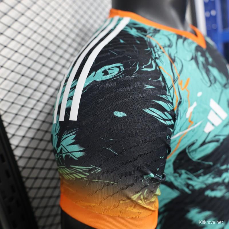 Player Version 2025 Japan Teal with Anime Warrior Jersey