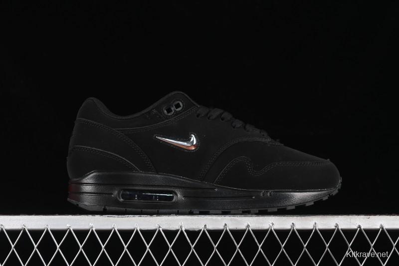 Nike Air Max 1 Retro Running Shoes with Half-Sole Air Cushion - AA0512-001