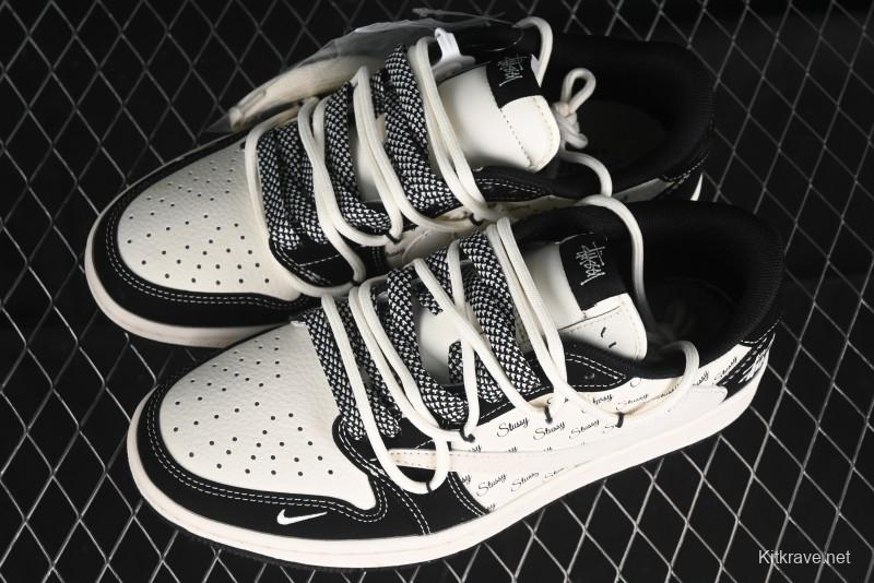 Nike Travis Scott x Fragment Design x Air Jordan 1 Low OG SP AJ1 Sneakers - SJ0086-131