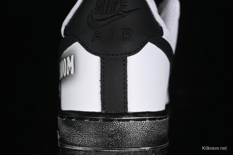 Nike Air Force 1 '07 Low Custom KAWS Bear Print Casual Sneakers - ZH0316-037