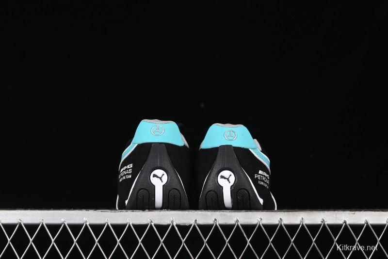 Puma Sparco Future Round Toe Lace-Up Low-Top Lifestyle Casual Shoes in Leather and Fabric - 308155-01