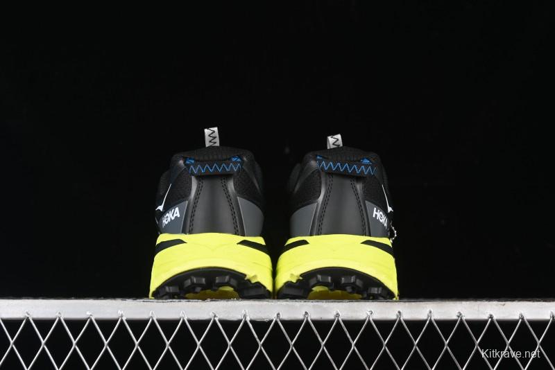 Hoka Mafate Three 2 Ultra-Lightweight Cushioned Trail Running Shoes with Vibram Outsole - 1141572 BHK