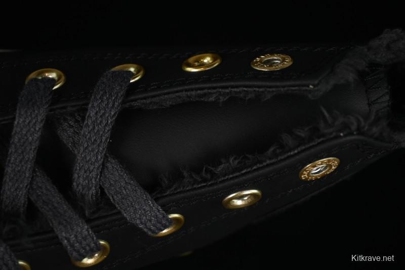 Converse Chuck 1970s Winter Waterproof Leather High-Top Sneakers with Gold Eyelets and Fleece Lining - A12444C