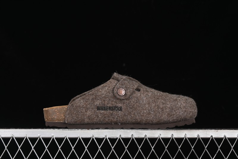 Birkenstock Half-Fur Slide Sandals with Wool Lining - G.D4