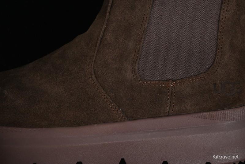 UGG Burleigh Chelsea Winter Boots for Men with Lightweight Anti-Slip Sole and Genuine Wool Leather - 1152050