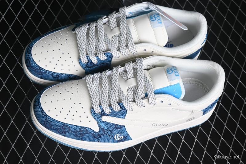 Nike Travis Scott x Fragment Design x Air Jordan 1 Low OG SP AJ1 Retro Sneakers - XZ1658-001