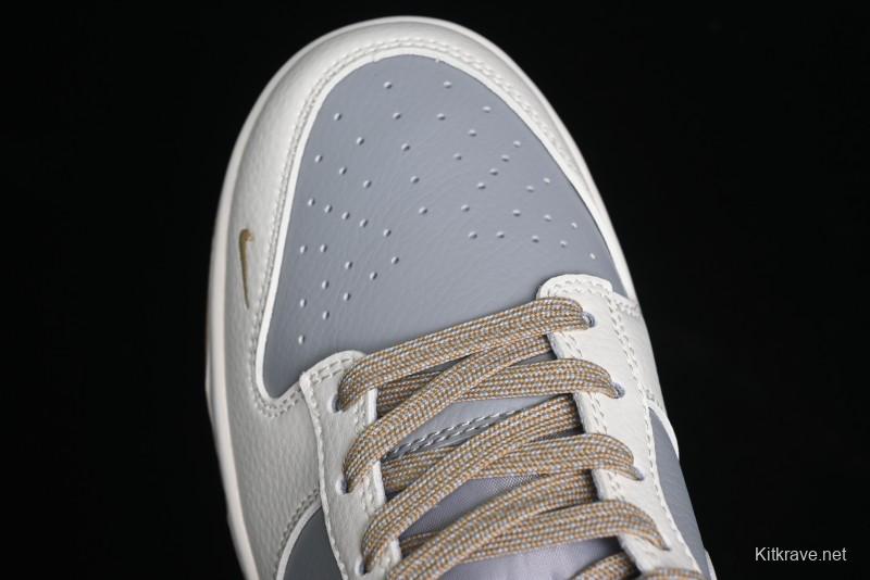 Nike SB Dunk Low BAPE Collaboration - Beige Grey Brown Anniversary Customized Low-Top Casual Sneakers - BB8969-006