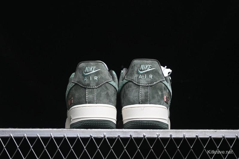 Nike Air Force 1 '07 Low Gucci Collaboration Jade Green Flywire Low-Top Casual Sneakers - KK1988-026