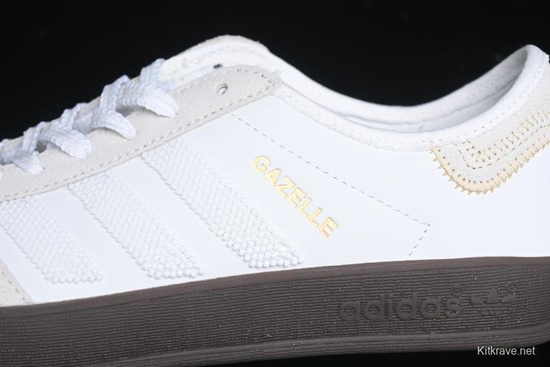 Adidas Clot x Ad Originals Gazelle Indoor Retro Casual Slip-Resistant Wear-Resistant Low-Top Sneakers - IH3719