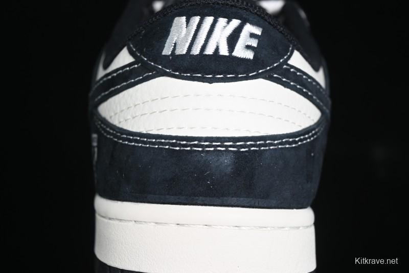 Nike SB Dunk Low Off-White Collaboration - Anniversary High-End Custom Low-Top Casual Skate Shoes - YX5066-211