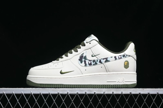 Nike Air Force 1 '07 Low BAPE Collaboration - Camo Swoosh Low-Top Casual Sneakers DF0188-012