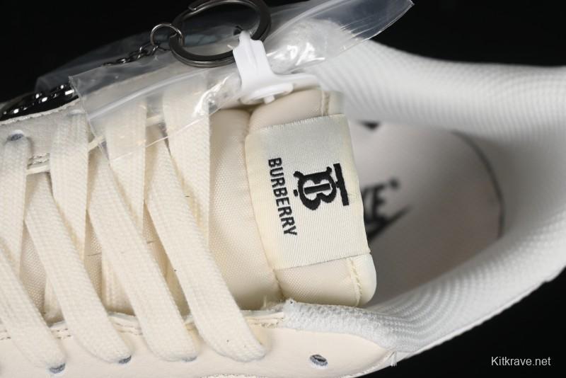 Nike Air Force 1 '07 Low Burberry Collaboration - Black White Patchwork Casual Sneakers - BB8588-227