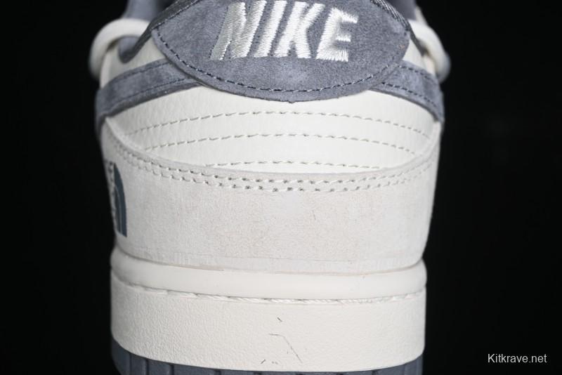 Nike SB Dunk Low The North Face Collaboration Anniversary Edition Customized Low-Top Casual Skate Shoes - DM6868-002
