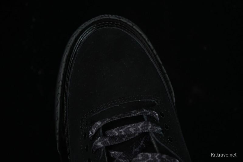 Nike Air Jordan 3 Retro Basketball Shoes in Midnight Black - CT8532-001